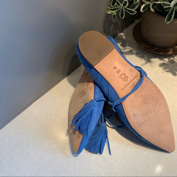 Loeffler Randall Penelope Suede Wrap Flats 8.5 - Picture 6 of 6